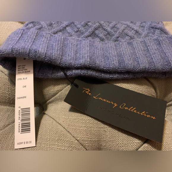 Antonio Melani Taylor cashmere and fur beanie - Picture 4 of 5